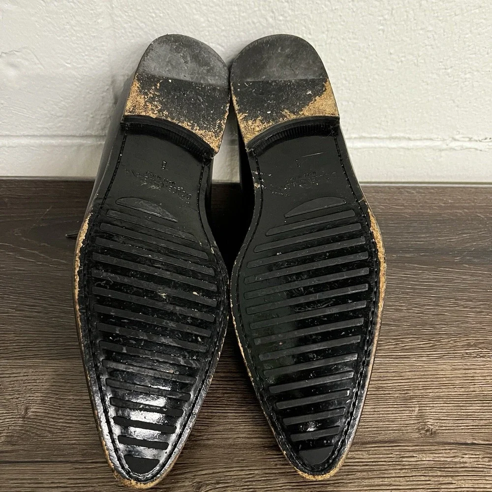 DOLCE & GABBANA Mens Lace Up Black Leather Dress Shoes Size 6